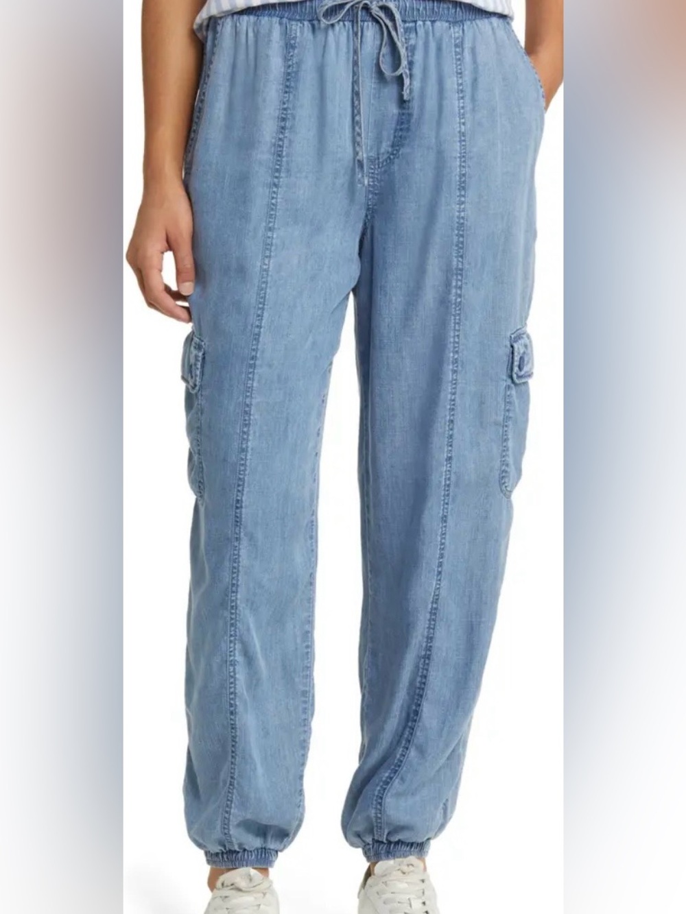 beachlunchlounge joggers Neli Denim Cargo  size small